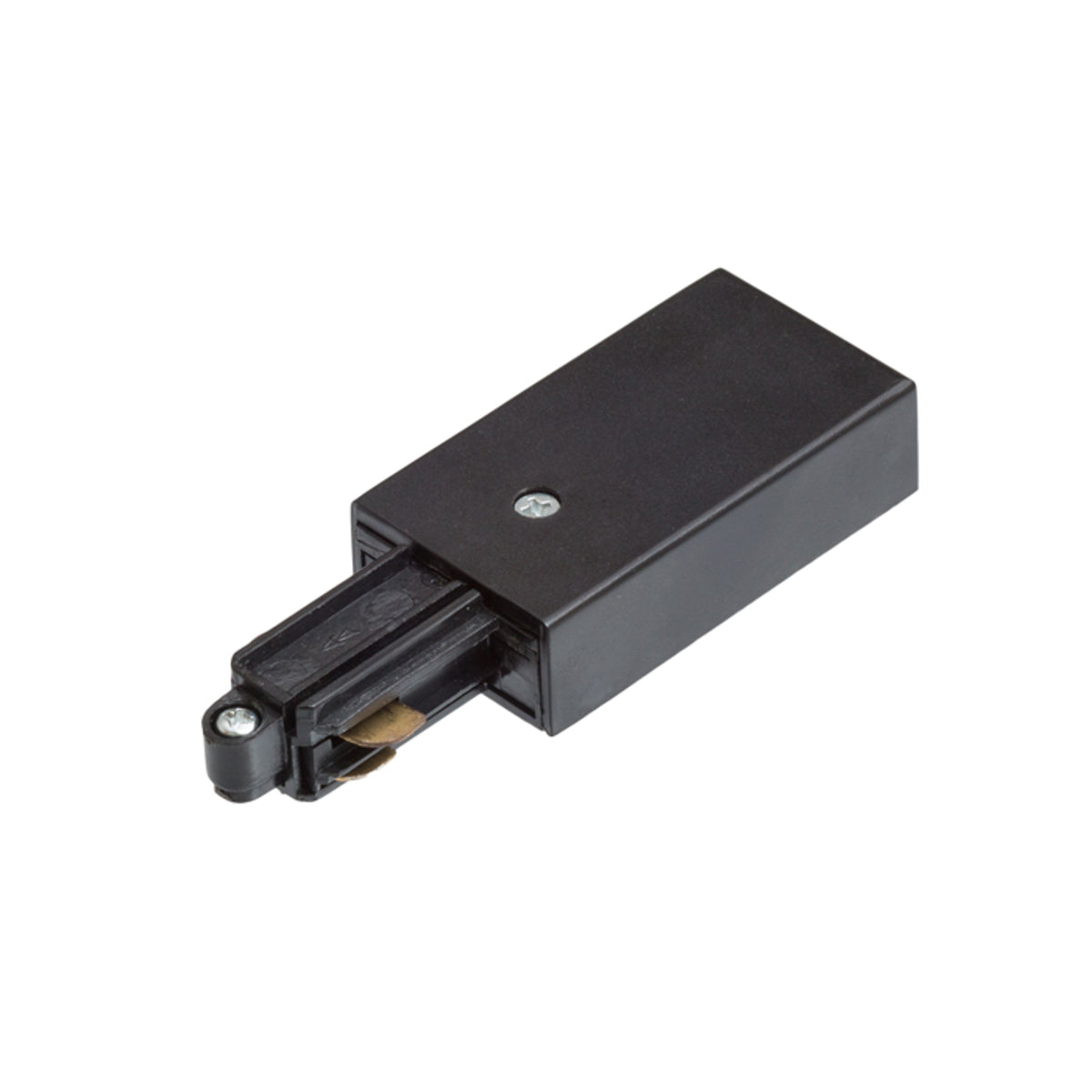 RENDL 1-circuit track system 1F feed-in, polarity left black 230V  R12285 2