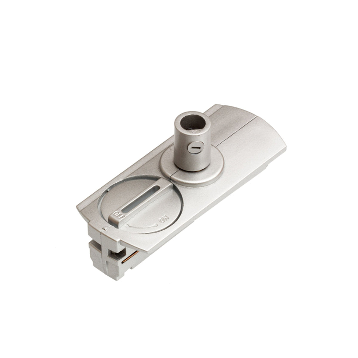 RENDL 1-circuit track system 1F adapter silver grey  230V  R12295 1