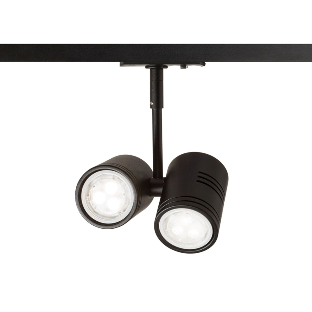 RENDL 1-circuit track system BEEBA II for 1-circuit tracks black  230V LED GU10 2x8W R12316 1