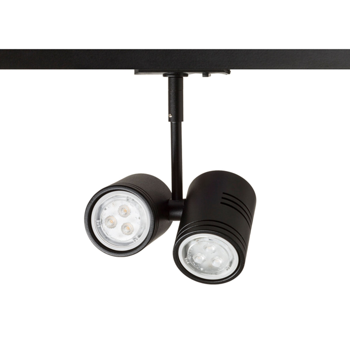 RENDL 1-circuit track system BEEBA II for 1-circuit tracks black  230V LED GU10 2x8W R12316 7