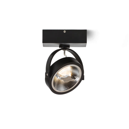 RENDL spotlight KELLY LED I wall black 230V LED 12W 24° 3000K R12333 7