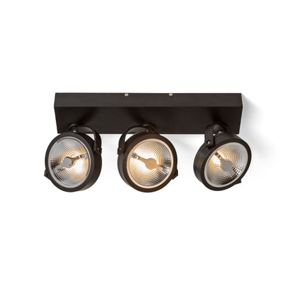 RENDL spotlight KELLY LED III wall black 230V LED 3x12W 24° 3000K R12337 3