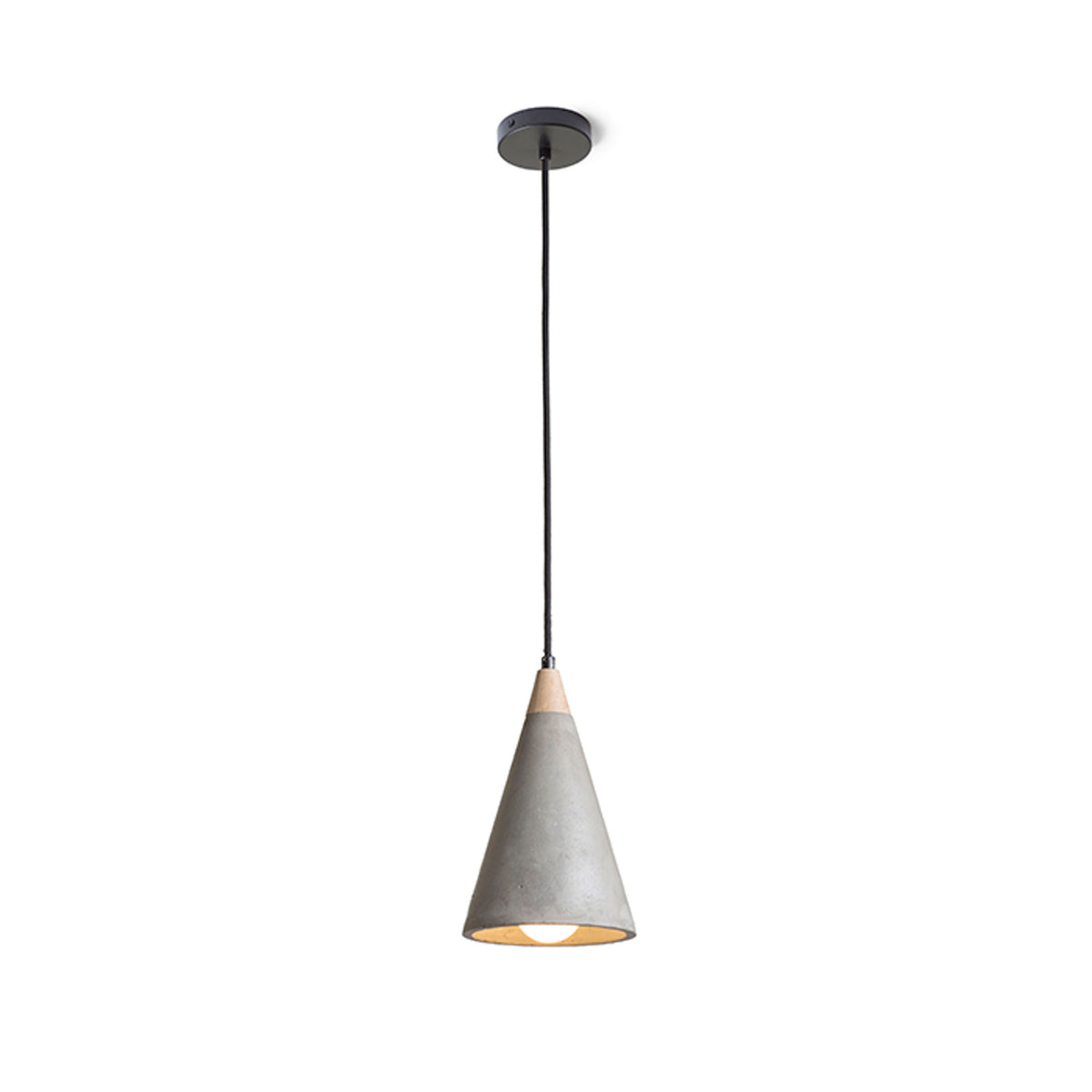 RENDL pendant lamp HEIDI pendant  concrete/wood 230V LED E27 11W R12380 7
