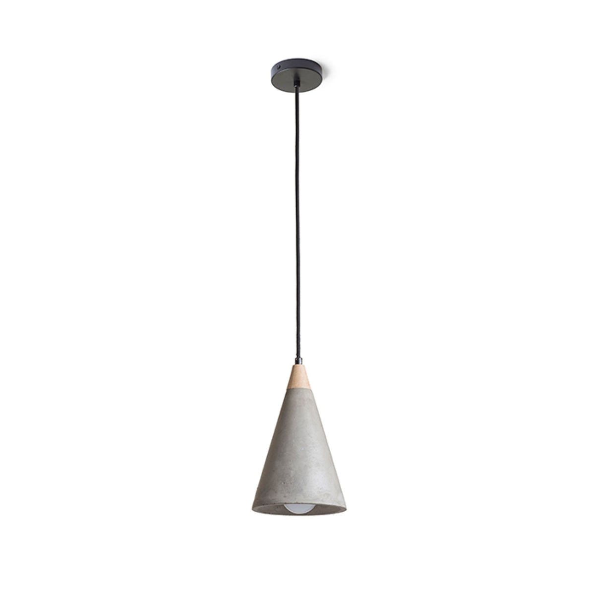 RENDL pendant lamp HEIDI pendant  concrete/wood 230V LED E27 11W R12380 8