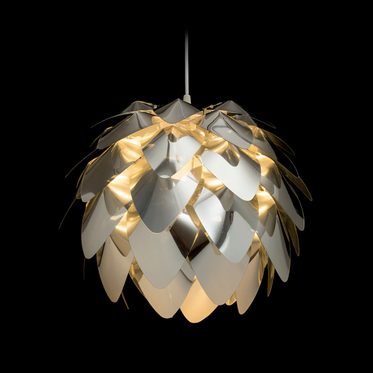 RENDL pendant lamp ENCOMBRE pendant  chrome foil 230V LED E27 15W R12382 2