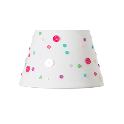 RENDL shades, shade bases, pendent sets DELISA 25/16 shade white buttons  max. 28W R12388 6