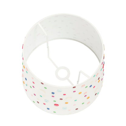 RENDL shades, shade bases, pendent sets DELISA 35/30 shade white buttons  max. 28W R12389 3