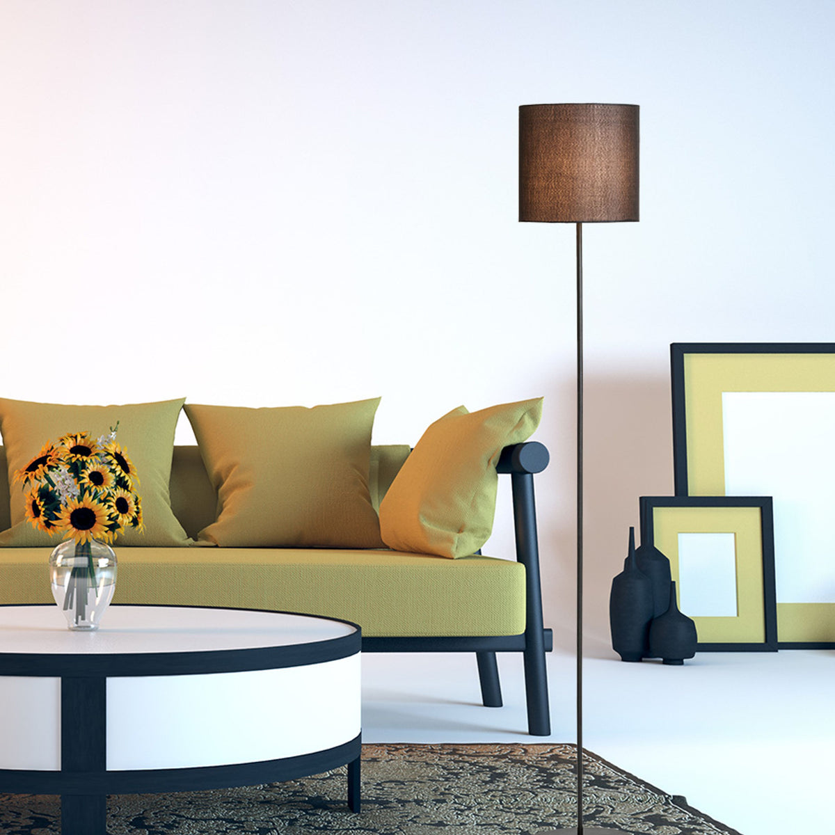 RENDL floor lamp ETESIAN floor black  230V LED E27 15W R12470 3