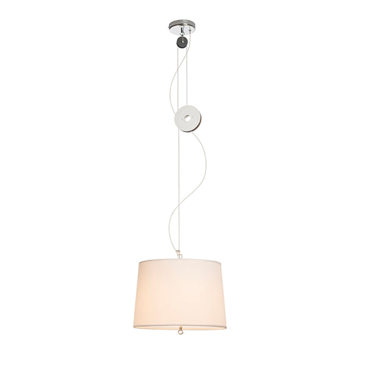 RENDL pendant lamp LEVITA pendant adjustable white chrome 230V LED E27 15W R12477 1