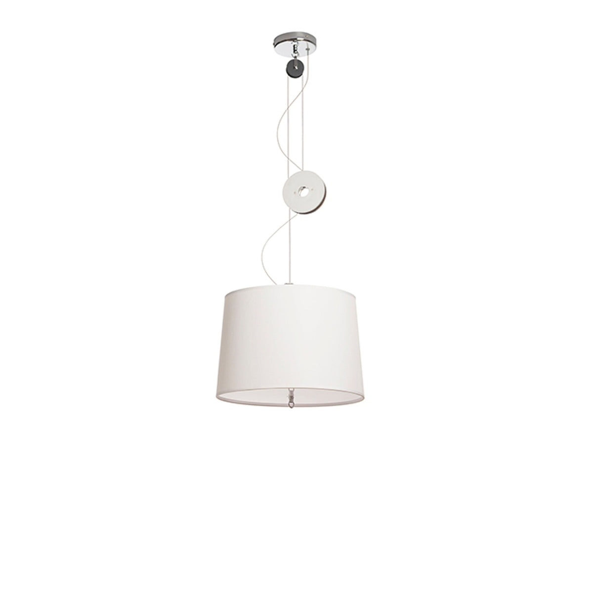 RENDL pendant lamp LEVITA pendant adjustable white chrome 230V LED E27 15W R12477 2