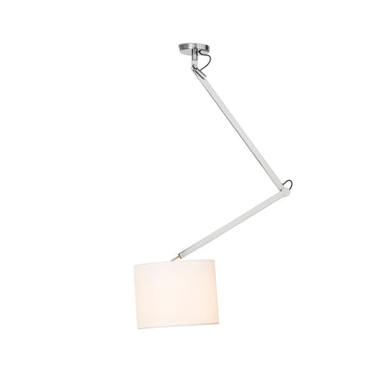 RENDL pendant lamp MADISON C ceiling white chrome 230V LED E27 15W R12479 3
