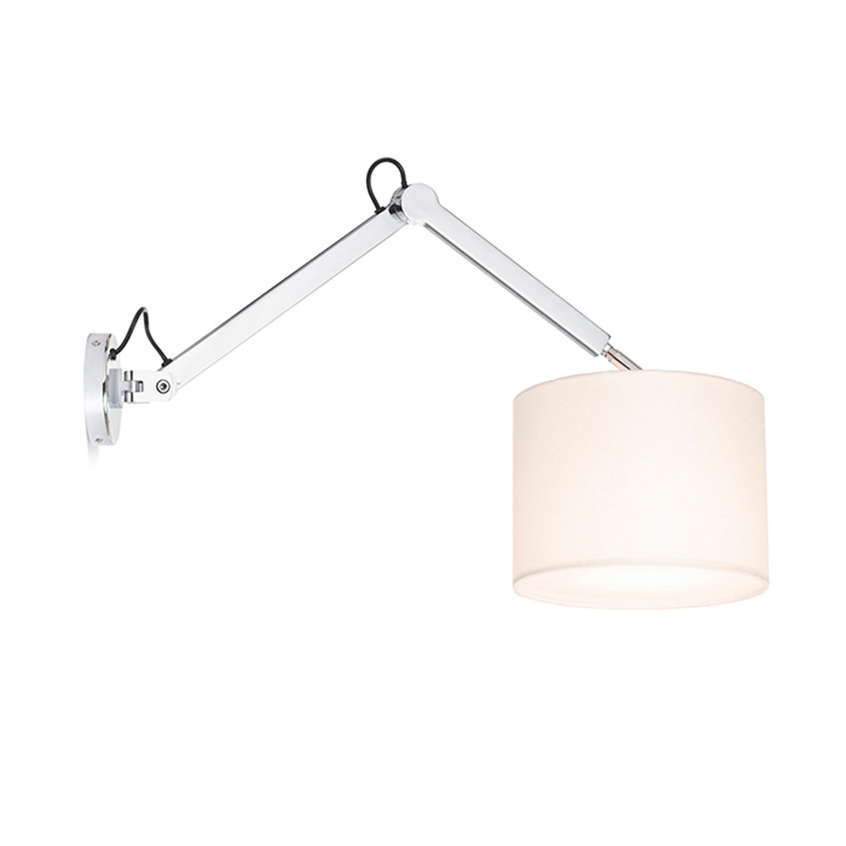 RENDL wall lamp MADISON W wall white chrome 230V LED E27 15W R12480 1