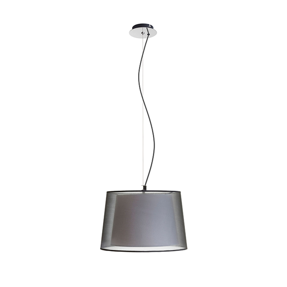 RENDL pendant lamp ESPLANADE pendant transparent black/white chrome 230V LED E27 15W R12483 8