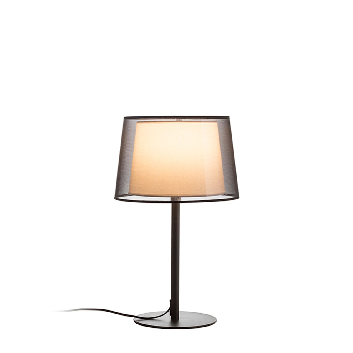 RENDL table lamp ESPLANADE table transparent black/white chrome 230V LED E27 15W R12484 8