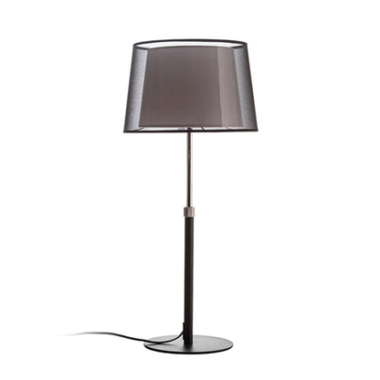 RENDL table lamp ESPLANADE table transparent black/white chrome 230V LED E27 15W R12484 9