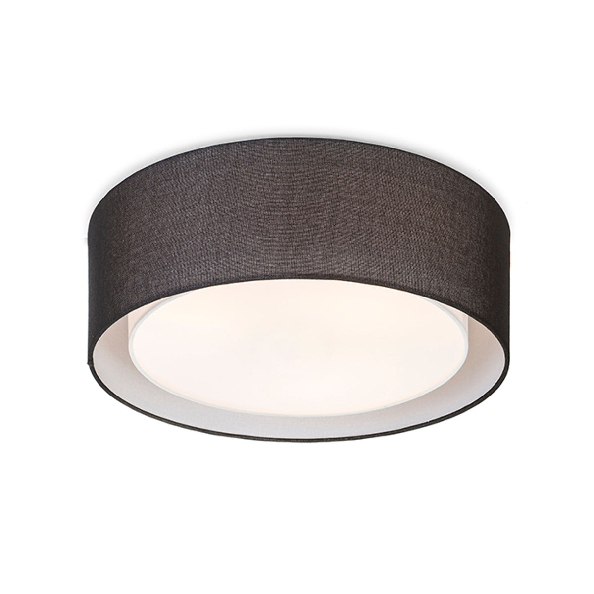 RENDL surface mounted lamp OTIS 50 ceiling black/white  230V LED E27 3x15W R12491 1