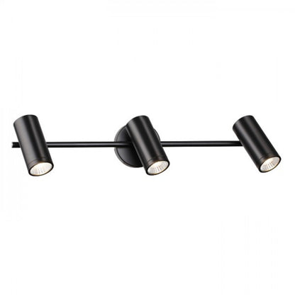 RENDL Outlet BOGARD III wall matt black  230V LED 3x5W 40°  3000K R12505 1