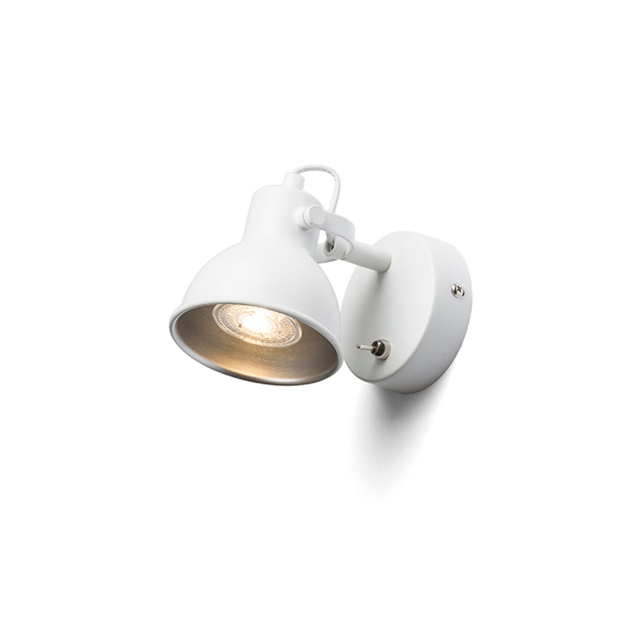 RENDL spotlight ROSITA I wall white/silver grey  230V LED GU10 9W R12507 3