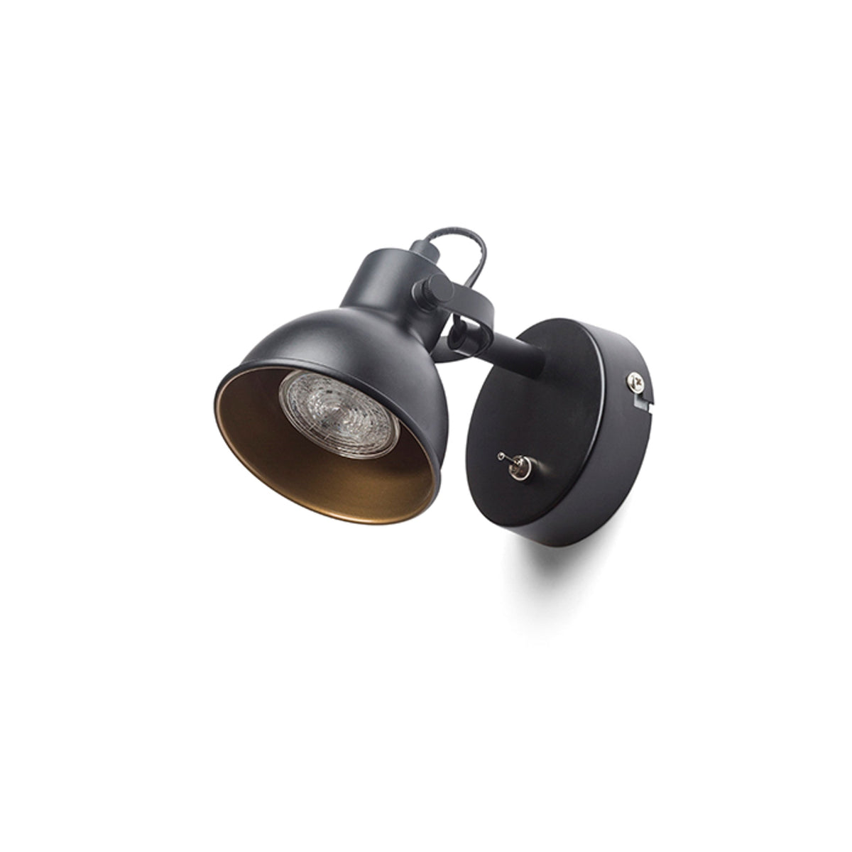 RENDL spotlight ROSITA I wall black/gold 230V LED GU10 9W R12508 6