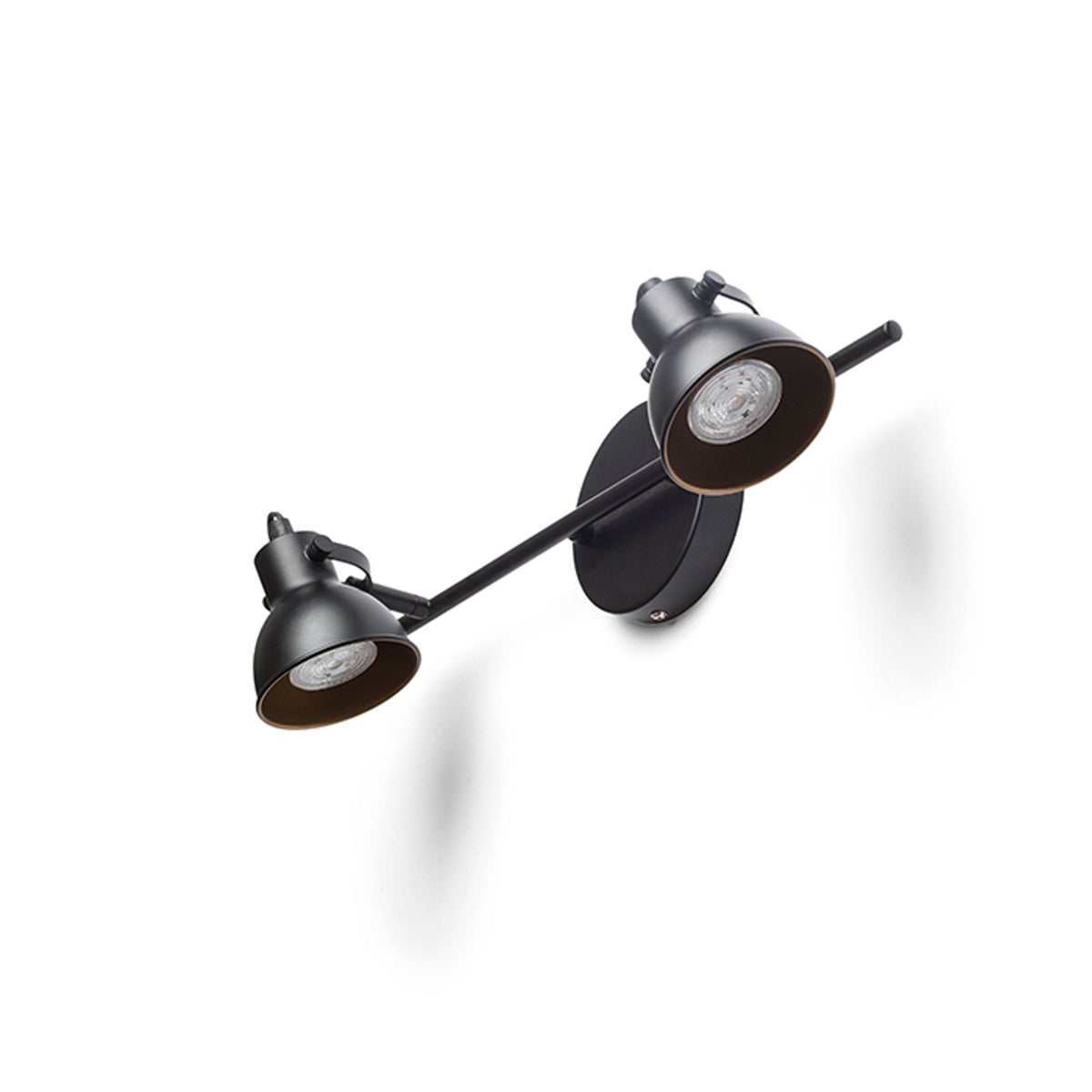 RENDL spotlight ROSITA II wall black/gold 230V LED GU10 2x9W R12510 6