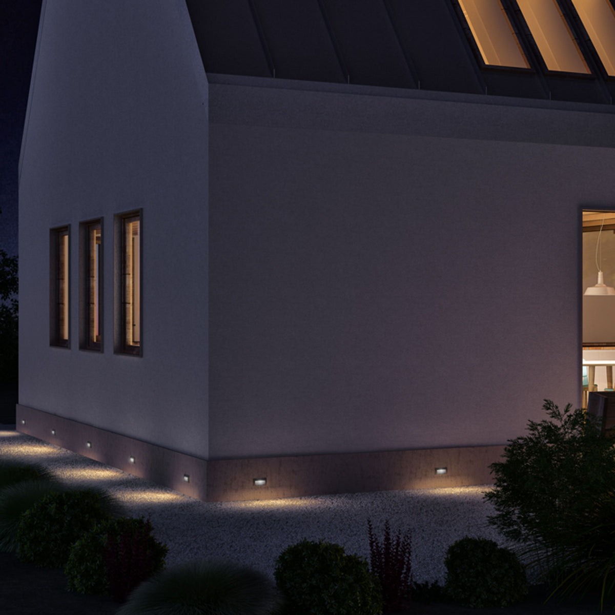 RENDL outdoor lamp GORDIQ L recessed anthracite grey 230V LED 3W IP65 3000K R12538 4