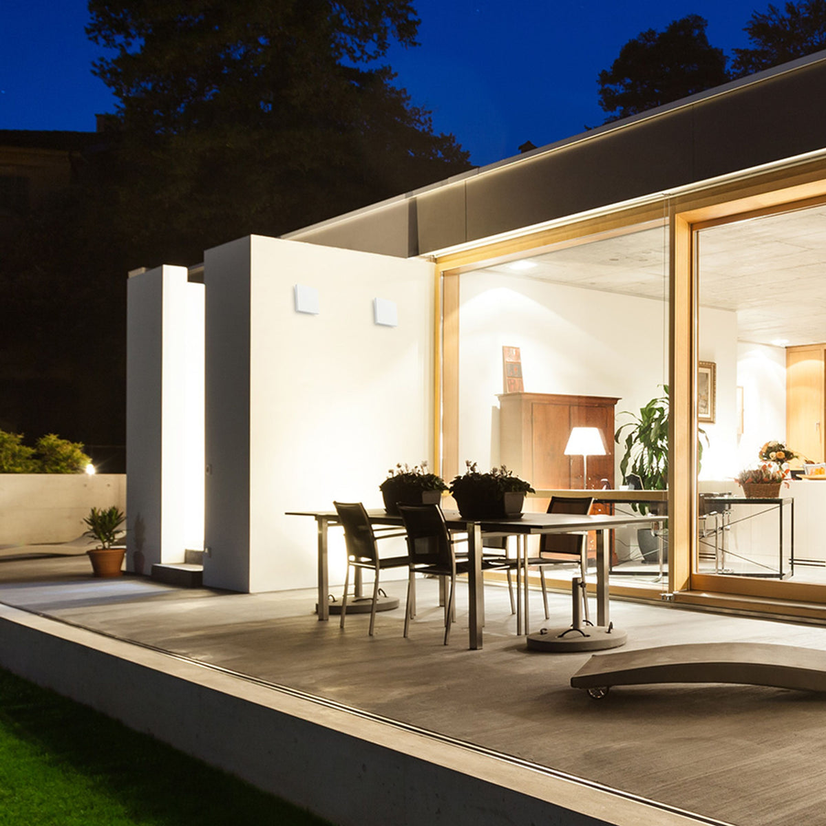 RENDL outdoor lamp ATHI wall white  230V LED 9.6W IP54  3000K R12551 4