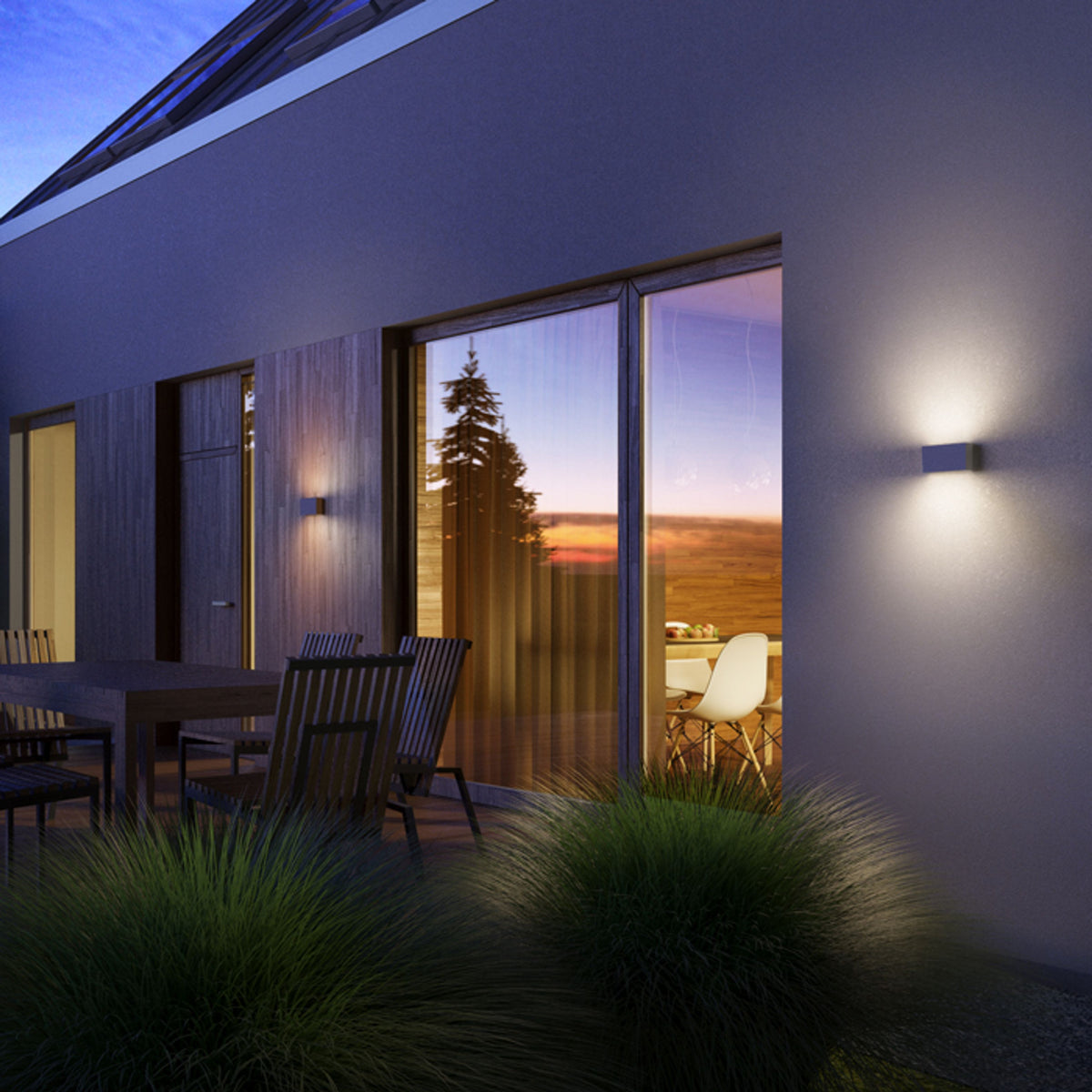 RENDL outdoor lamp TORINO wall white  230V LED 2x5W IP54  3000K R12573 5