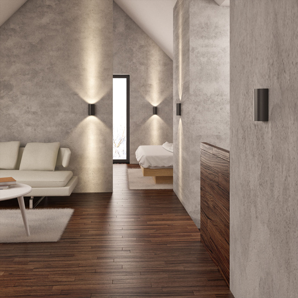 RENDL wall lamp DAFFY wall black 230V LED 6W 3000K R12593 6