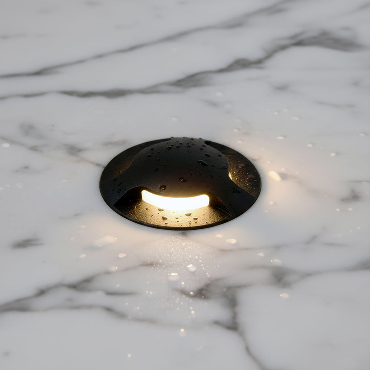 RENDL outdoor lamp KICK III recessed black 230V LED 3W IP54 3000K R12621 3
