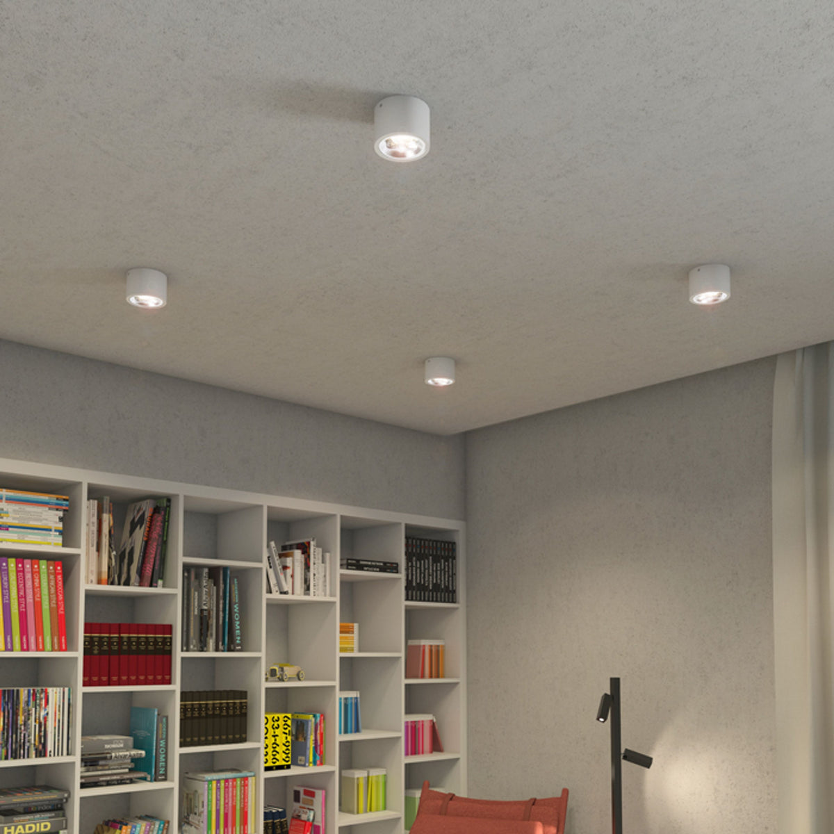 RENDL surface mounted lamp KELLY LED DIMM ceiling white 230V LED 15W 45° 3000K R12633 2