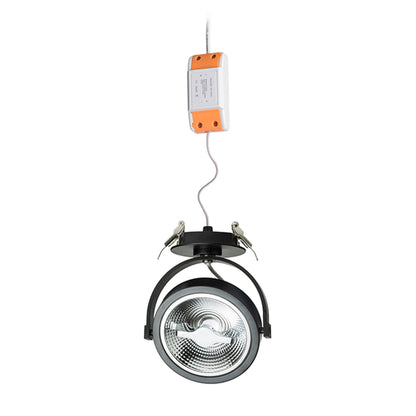 RENDL spotlight KELLY LED DIMM semi-recessed black 230V LED 12W 24° 3000K R12638 2