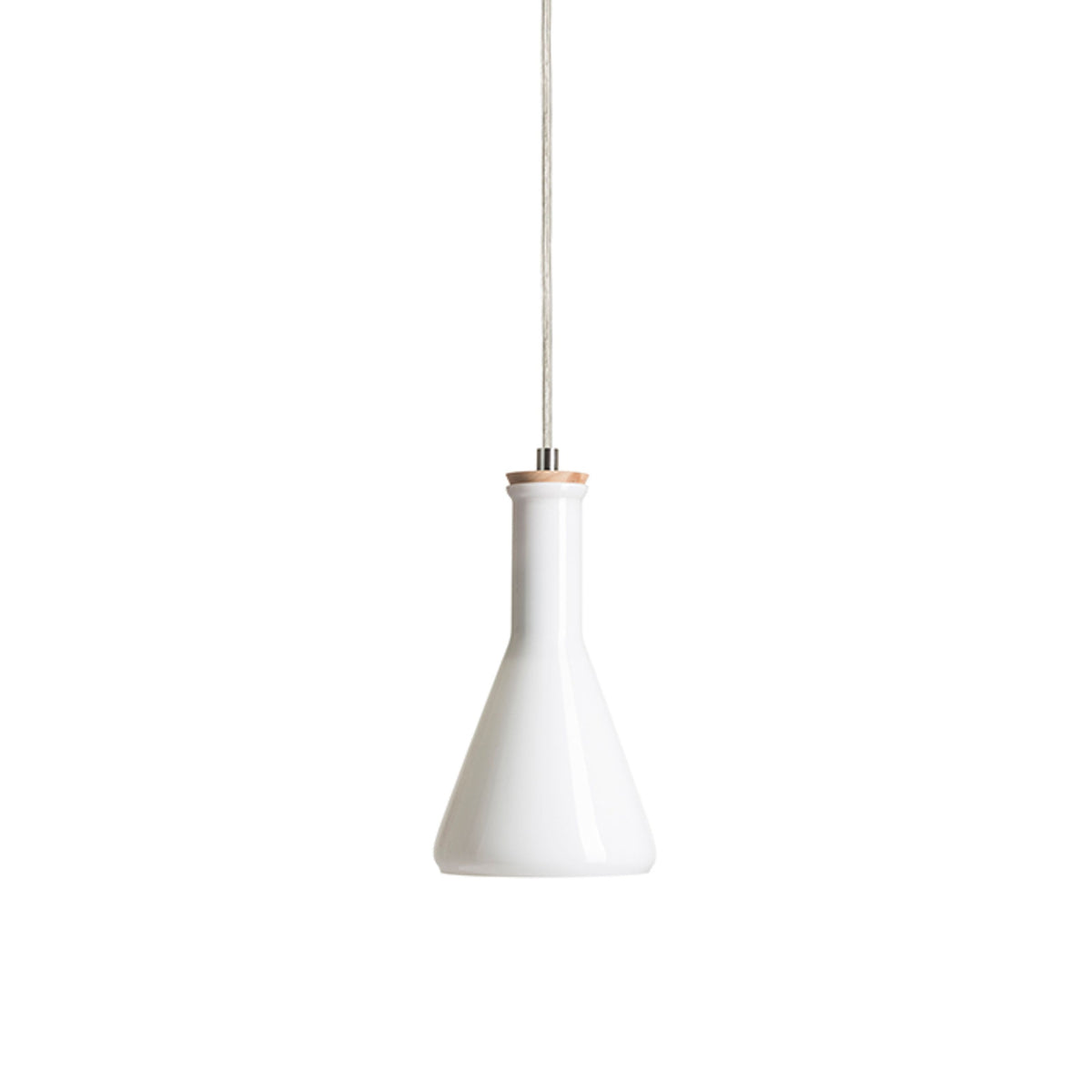 RENDL pendant lamp PULIRE CON pendant  opal-colored glass/wood/chrome 230V LED E14 6W R12663 5