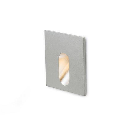 RENDL recessed light MEMPHIS SQ wall recessed silver grey 230V LED 3W 60° 3000K R12688 1