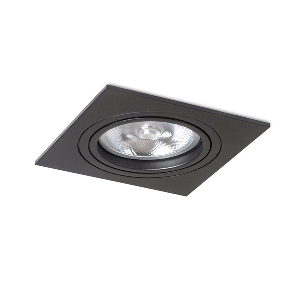 RENDL recessed light PASADENA G53 SQ I  black  230V LED G53 15W R12702 2
