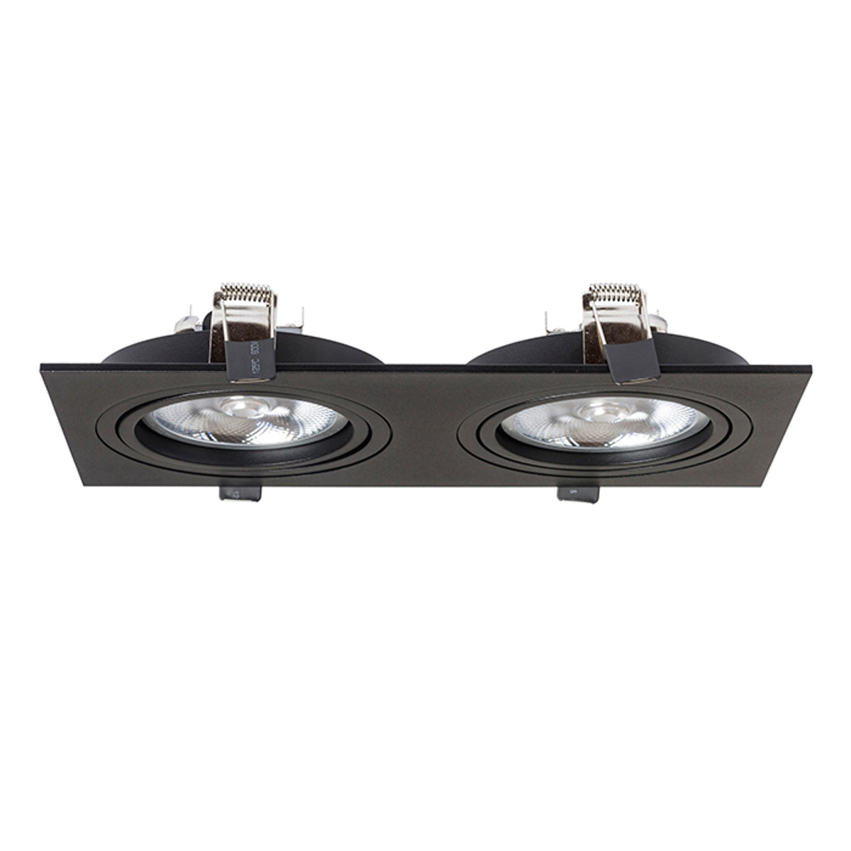 RENDL recessed light PASADENA G53 SQ II  black  230V LED G53 2x15W R12705 4