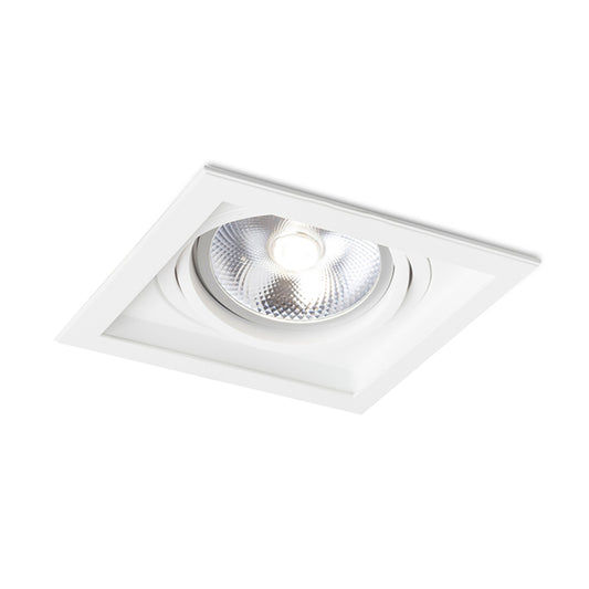 RENDL recessed light GRANADA SQ  white  230V LED G53 15W R12707 1