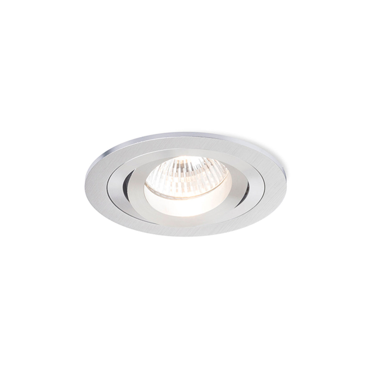 RENDL recessed light PASADENA GU10 R recessed  brushed aluminum 230V LED GU10 7W R12708 1