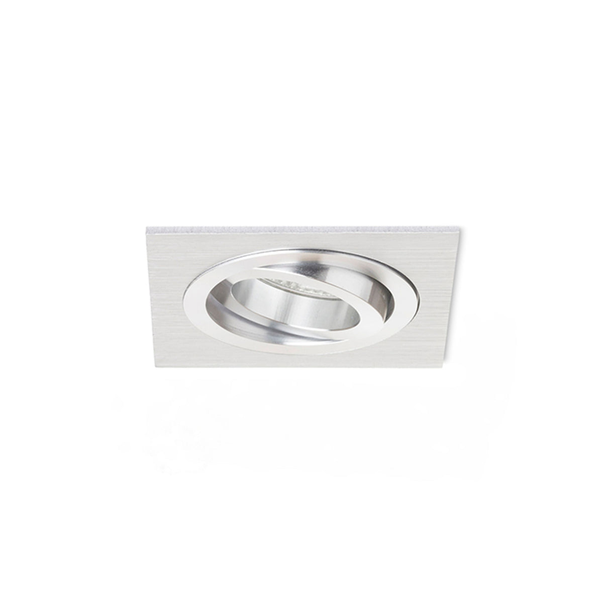 RENDL recessed light PASADENA GU10 SQ I recessed  brushed aluminum 230V LED GU10 7W R12709 10