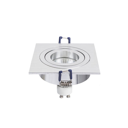 RENDL recessed light PASADENA GU10 SQ I recessed  brushed aluminum 230V LED GU10 7W R12709 3