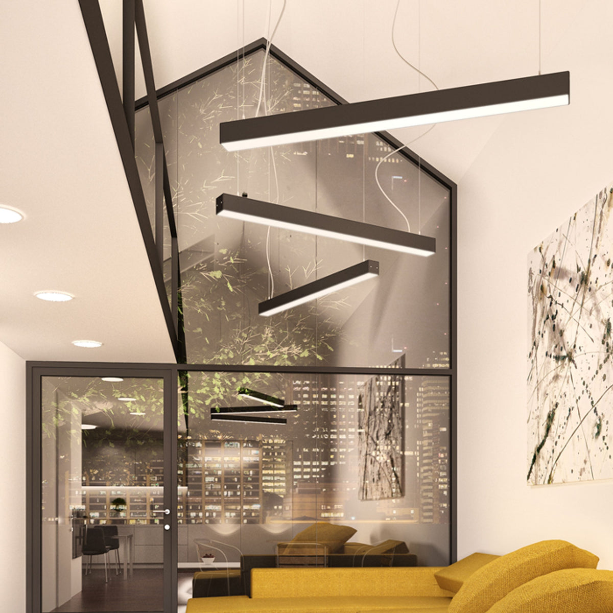 RENDL pendant lamp PESANTE 75 pendant black  230V LED 40W  3000K    R12721 4