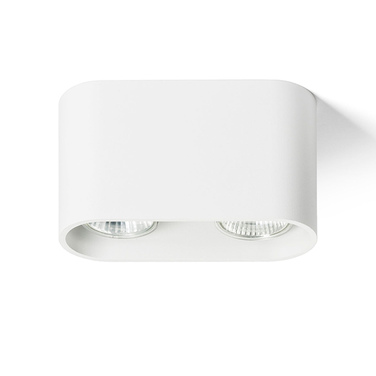 RENDL surface mounted lamp MANTOVA II ceiling matte white  230V LED GU10 2x7W R12732 1