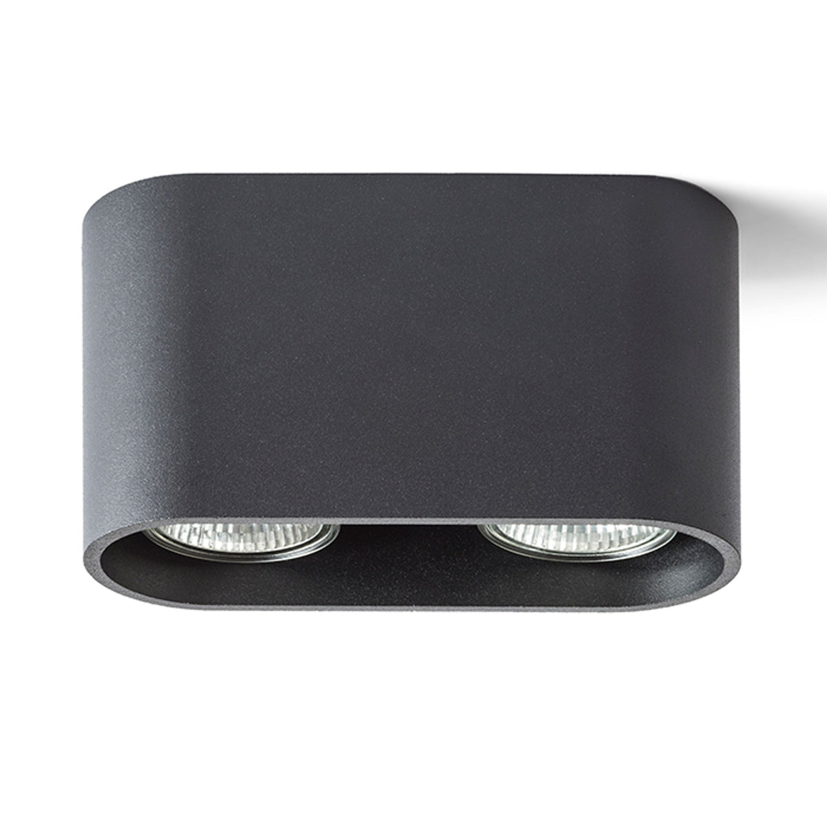 RENDL surface mounted lamp MANTOVA II ceiling matte black  230V LED GU10 2x7W R12734 4