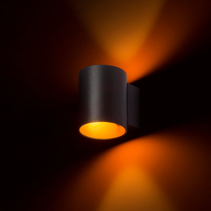RENDL wall lamp TUBA W wall matte black/gold  230V LED G9 5W R12740 2