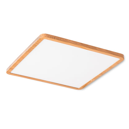 RENDL recessed light HUE SQ 22 recessed imitation beech 230V LED 24W 3000K R12789 1
