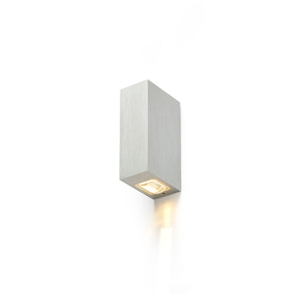 RENDL outdoor lamp NICK II wall  brushed aluminum 230V LED 2x3W 10° IP54  3000K R12827 1