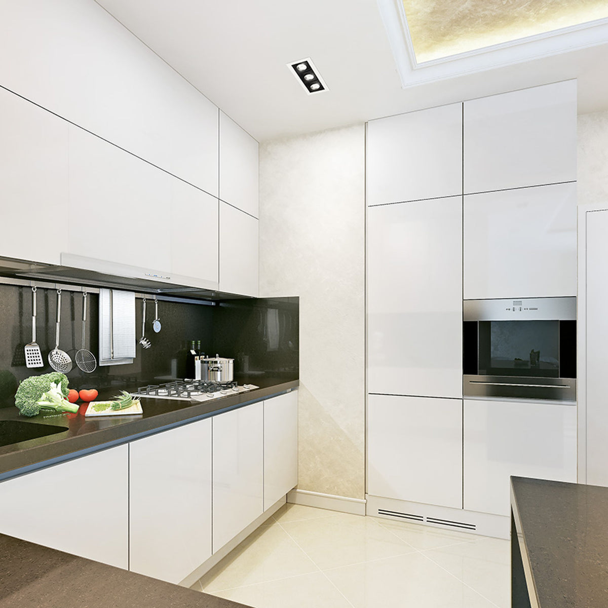 RENDL recessed light BONDY III recessed white 230V LED 3x7W 24° 3000K R12858 2