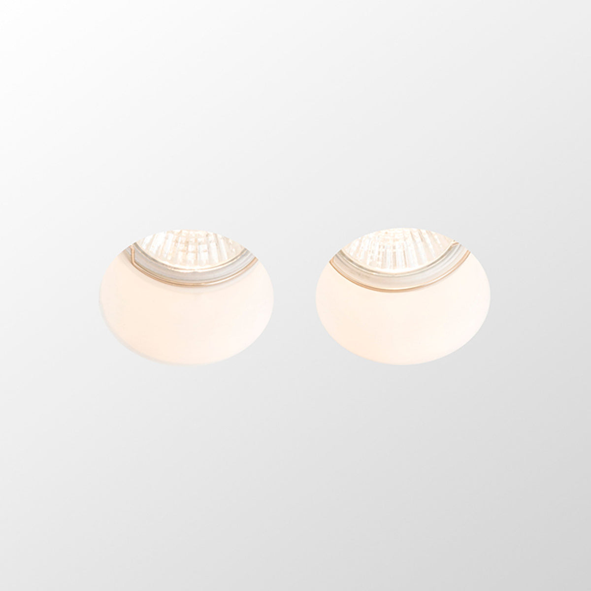 RENDL recessed light QUO R II recessed  plaster 230V LED GU10 2x8W R12900 2