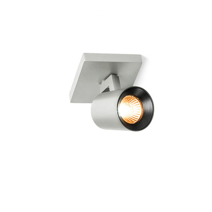 RENDL spotlight KENNY I surface mounted  brushed aluminum/black 230V LED GU10 8W R12913 1
