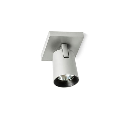 RENDL spotlight KENNY I surface mounted  brushed aluminum/black 230V LED GU10 8W R12913 5
