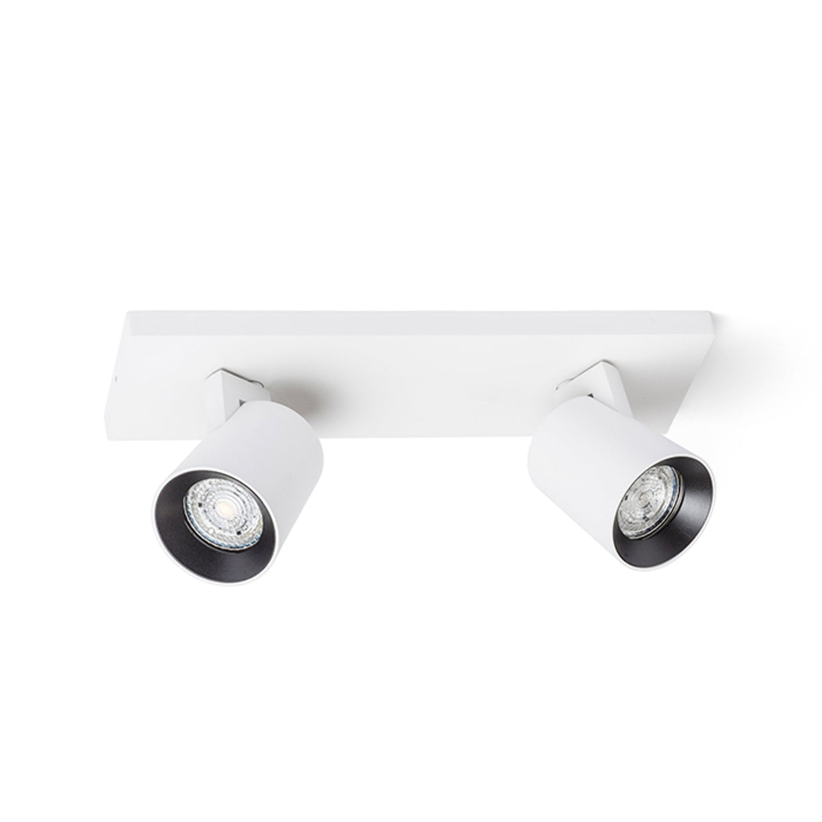 RENDL spotlight KENNY II surface mounted white/black  230V LED GU10 2x8W R12915 1